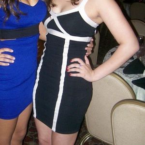 Black Ribbed Bodycon Dress